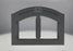 Faceplate Arched Complete With Grills & Keystones, Painted Black FPHK-H