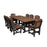 Wildridge Furniture Poly Lumber Furniture table With 8 Dining Chairs
