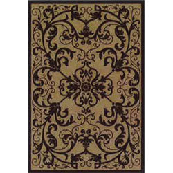 Orian Flame Resistant Rug (Scroll Mink)