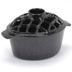 Black Porcelain Steamer
